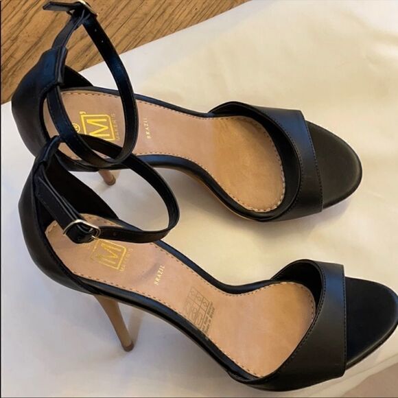 MAKER’S ANKLE WRAP STILETTO HEELS. NEW - Picture 3 of 9